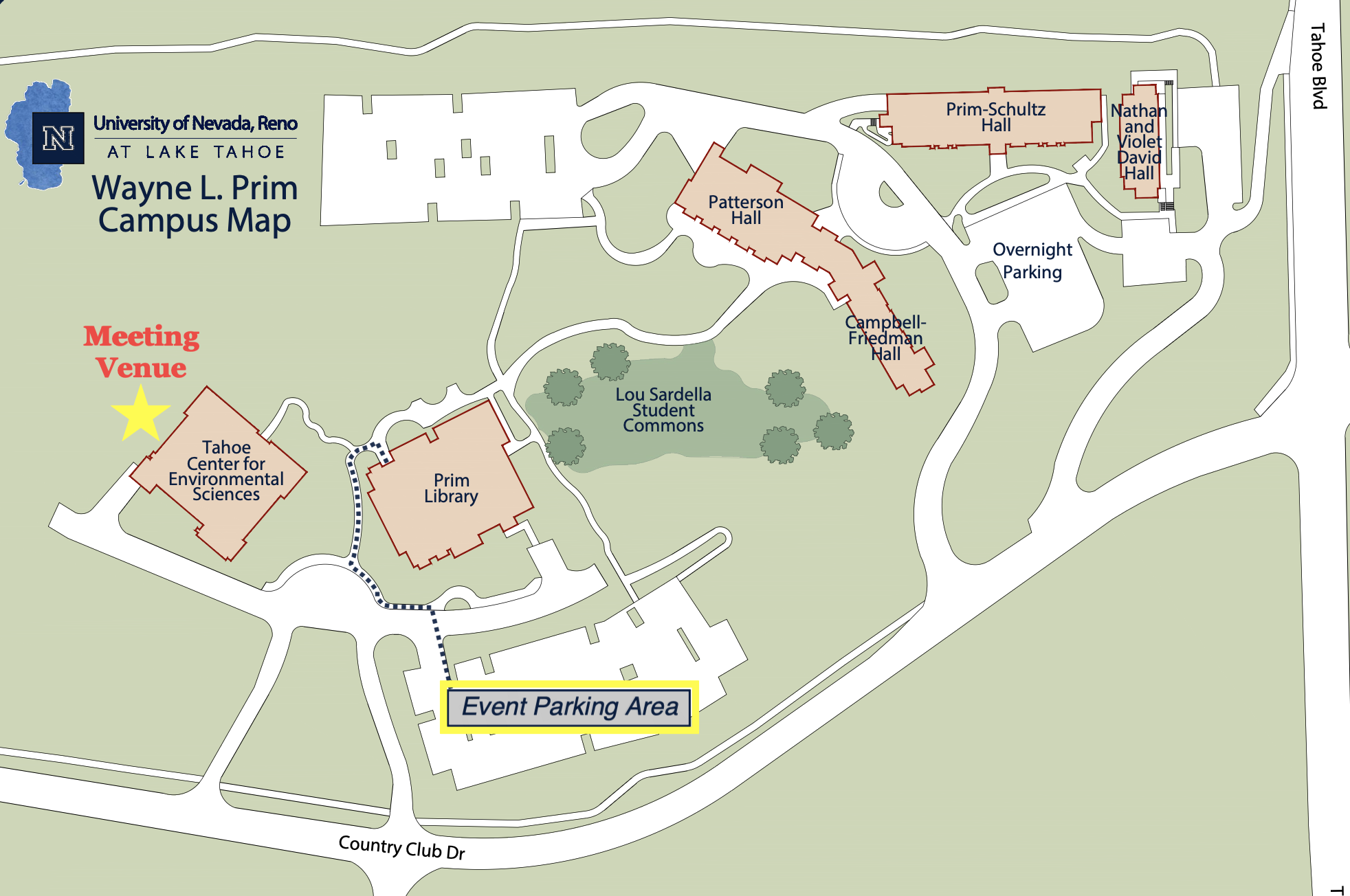 UNR Parking Map