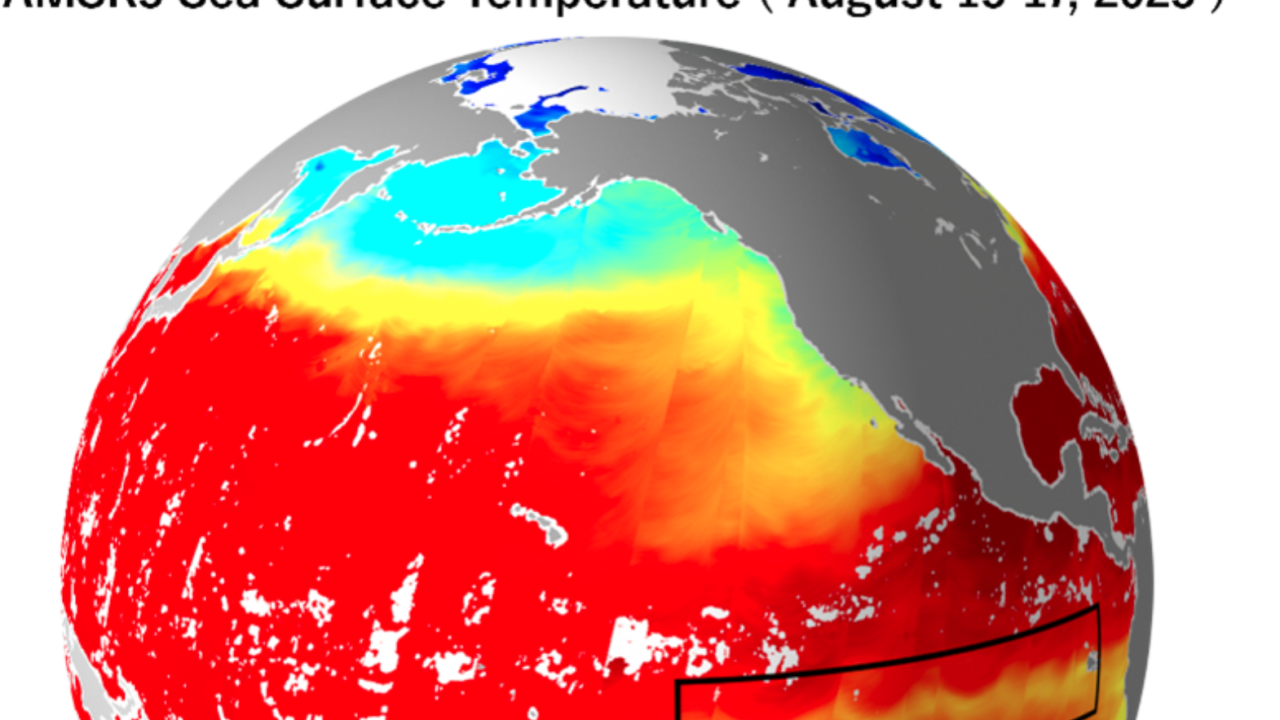GOSAT-GW AMSR3 observation off the coast of Peru.