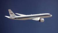 DC-8 Airborne Laboratory in flight (NASA/Carla Thomas)