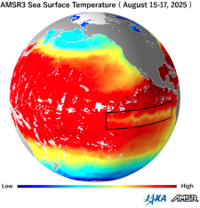 GOSAT-GW AMSR3 observation off the coast of Peru.