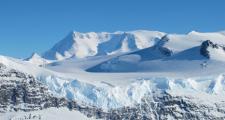 Ice on the Ellsworth Range in Antarctica as seen from the NASA DC-8
