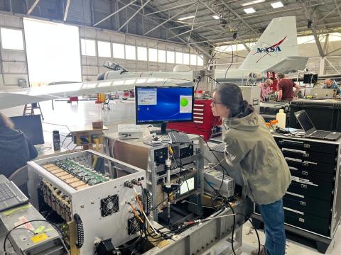 Picture of the Day: Ming Lyu calibrating NOAA-AMP.
