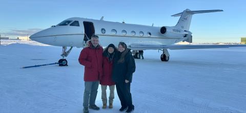 Dan, Sam, and Kelly in Goose Bay assisting the NURTURE Mission