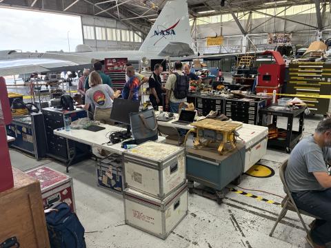 2026 SABRE Tropics: Instrument Teams Set Up Their Areas In the Playpen