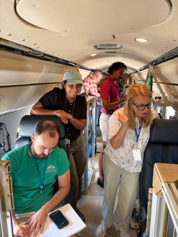 Preflight aboard the NCAR GV prior to RF08