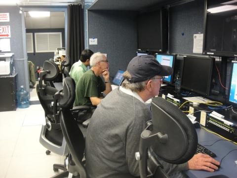 AV-1 instrument testing in PMOF - HIRAD - Pete Black, Tim Miller, Sayak Biswas