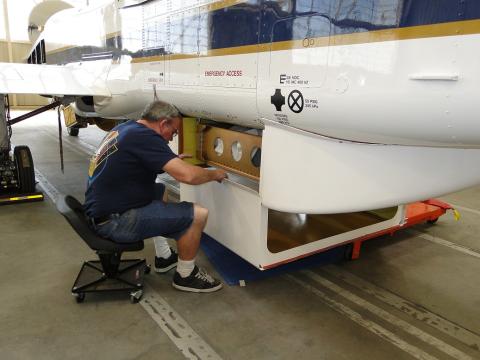 HIRAD radome install on AV-1 (9.27.12)