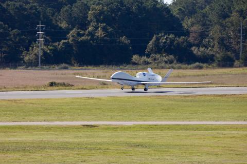 AV-6 takes off from Wallops (9.14.12)