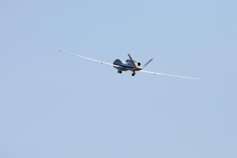 AV-6 takes off from Wallops (9.14.12)