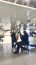 Glenn and Gregory installing the DLH for Flight Test #4