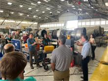 Troy Thornberry (SABRE’s PI) and Steve Ciciora describing the UASO3 instrument during today’s Test Readiness Review.