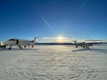 B200 arrives in Goose Bay to assist with NURTURE Mission