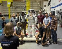 2026 SABRE Tropics: Group 2 Poses with Astronaut Candidate Before Training Dive