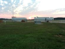 Sunrise over PMOF and GHMOF awaiting AV-6 landing (9.27.12)