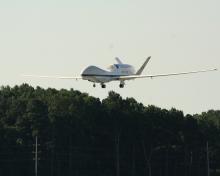 AV-6 landing at Wallops 12 Sep 2012