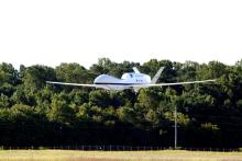 AV-6 landing at Wallops 12 Sep 2012