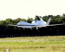 AV-6 landing at Wallops 12 Sep 2012