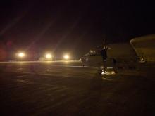 ORACLES P-3 on landing Ascension Island