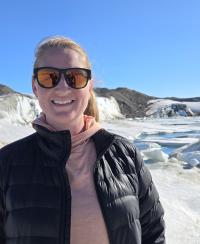 In front of Greenland ice sheet